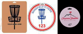 Leather Disc Golf Tags, Disc Golf Supplies and Disc Golf Gifts